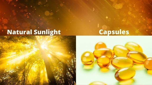 natural sunlight vs capsules