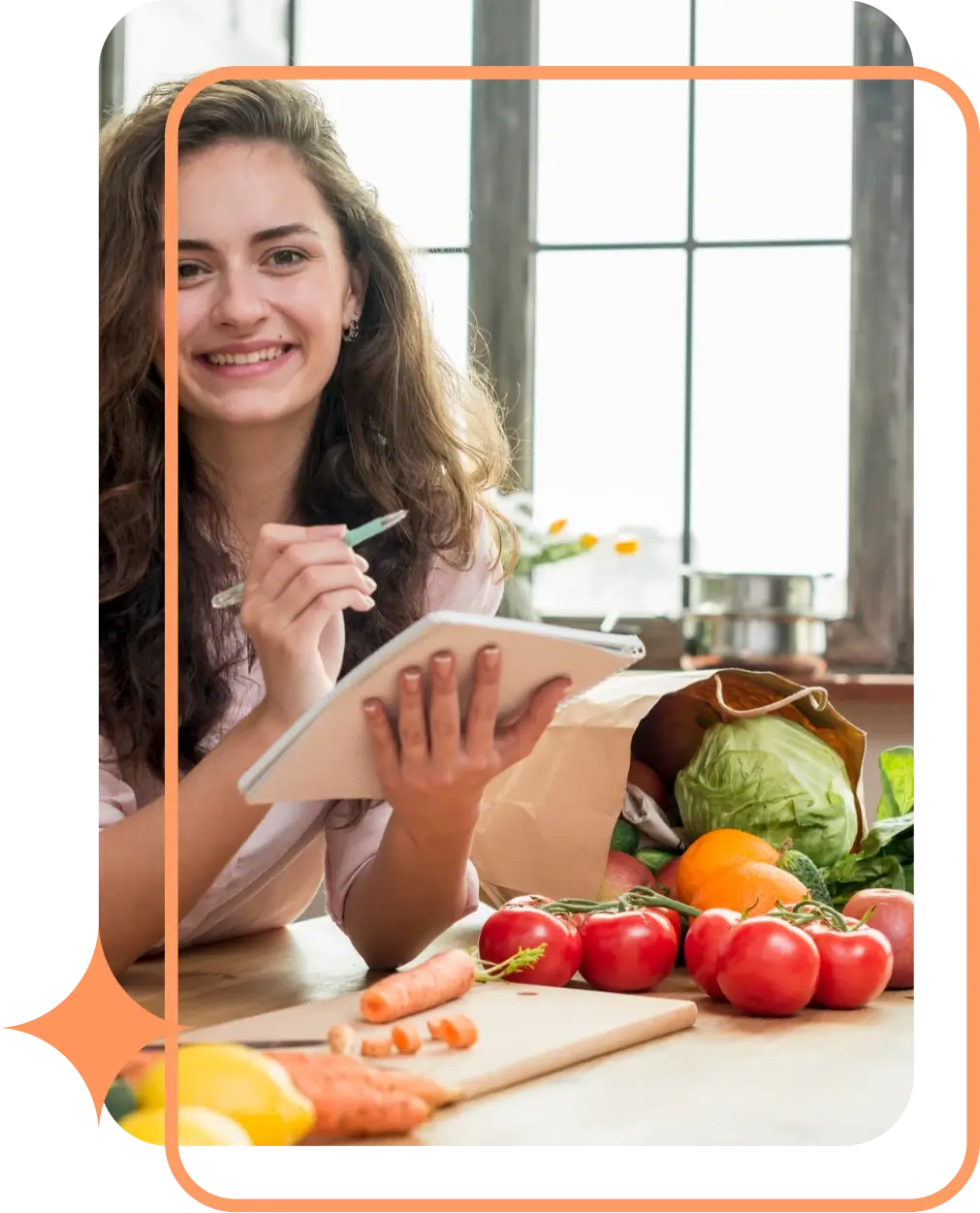 A Woman Planning Her Diet