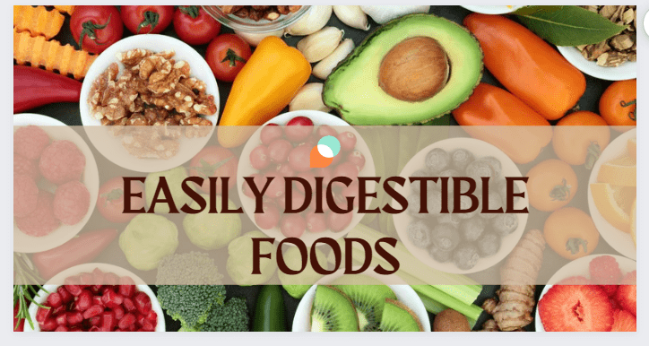 Easily Digestible Foods