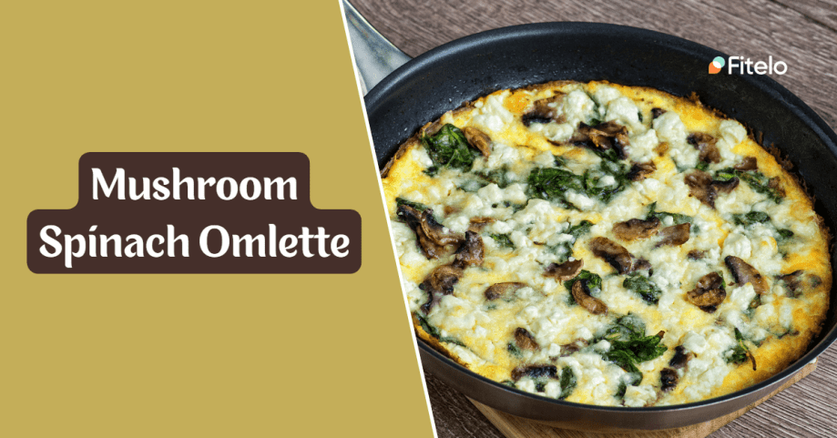 mushroom spinach omelette