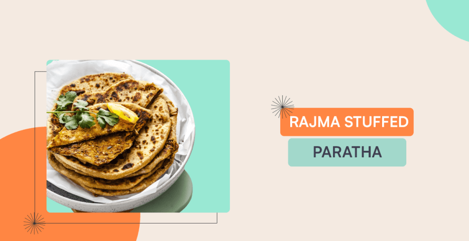 rajma stuffed paratha