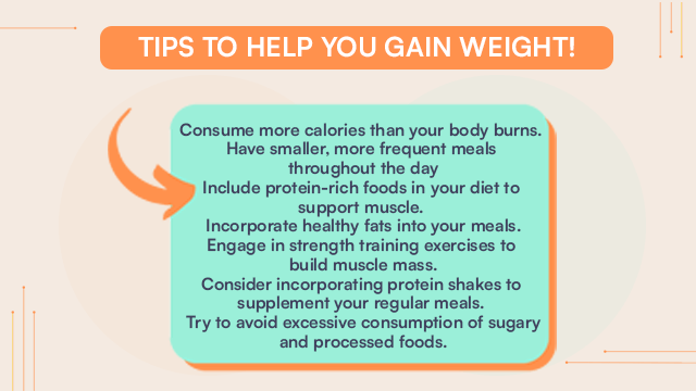 Tips To Help You Gain Weight!
