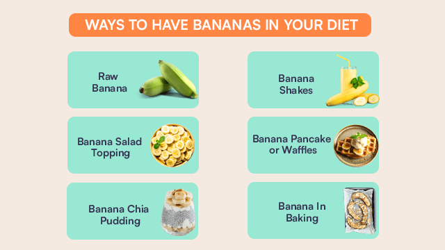 Ways to have bananas in your diet