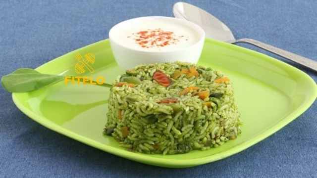 Spinach Pulao recipe