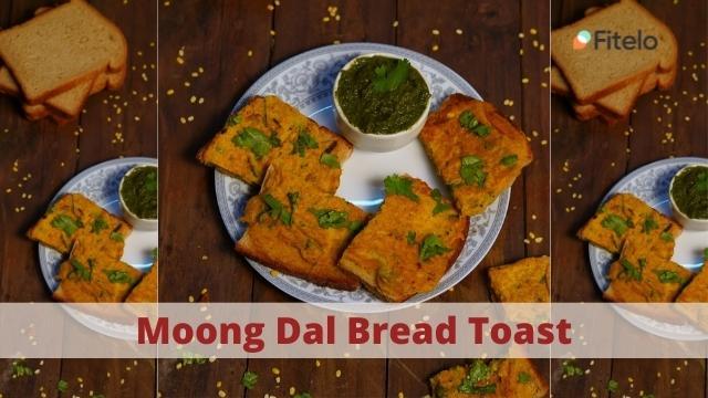 moong dal bread toast